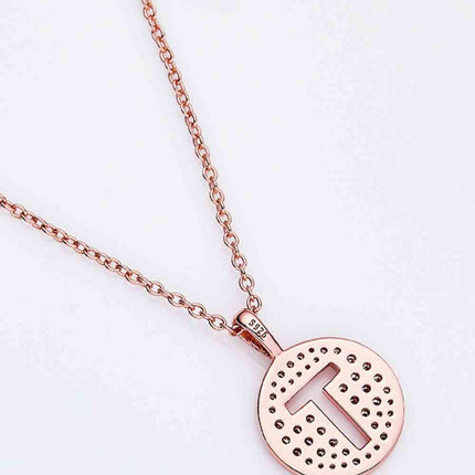 Adored Moissanite K to T Pendant Necklace