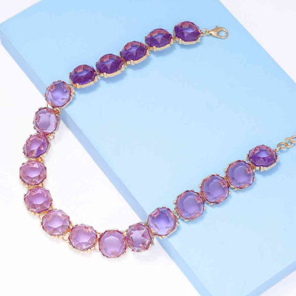 Zinc Alloy Resin Necklace