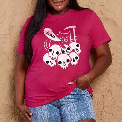 Simply Love Full Size Graphic BOO Cotton T-Shirt