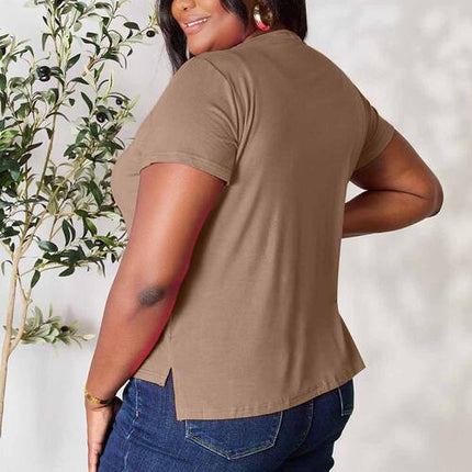 Basic Bae Full Size Round Neck Short Sleeve T-Shirt - Vickie Lynn's