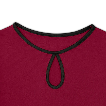 Tied Round Neck Long Sleeve T-Shirt