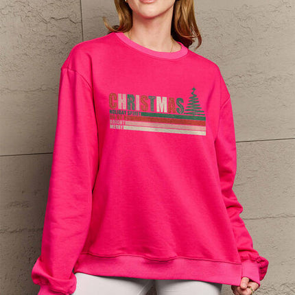 Simply Love Full Size CHRISTMAS Long Sleeve Sweatshirt