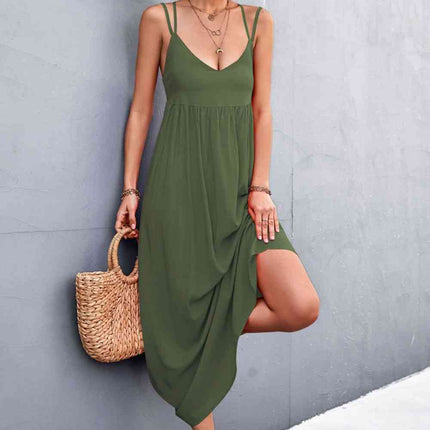 Double Strap Tie Back Dress