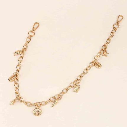 Sea Element Charm Iron Chain Belt