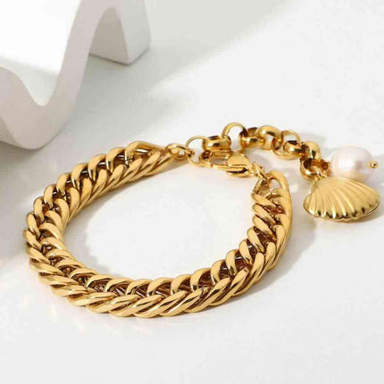 18K Gold-Plated Curb Chain Bracelet