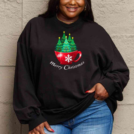 Simply Love Full Size MERRY CHRISTMAS Graphic Sweatshirt