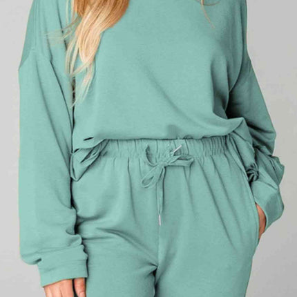 Distressed Sweatshirt and Joggers Set