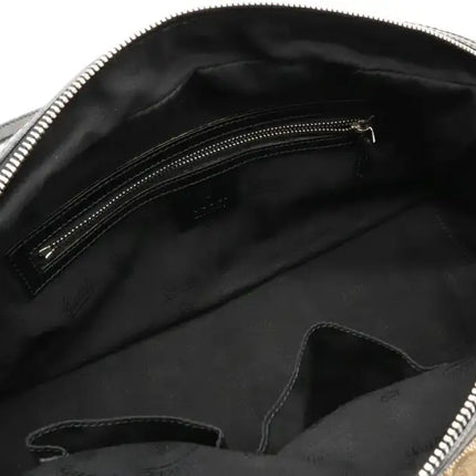 Gucci Gg Canvas Twins Mini Boston Bag Leather Khaki