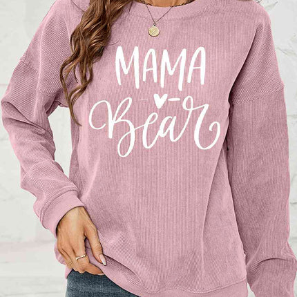 MAMA Graphic Round Neck Sweatshirt