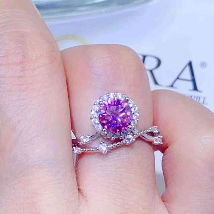 1 Carat Moissanite 925 Sterling Silver Ring