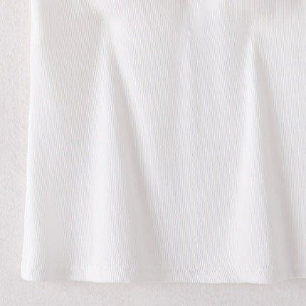 Square Neck Short Sleeve T-Shirt