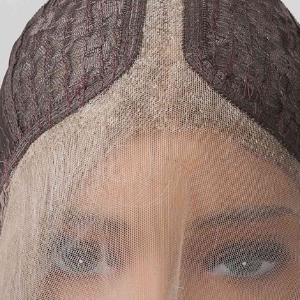 13*2" Lace Front Wigs Synthetic Long Wave 24" 150% Density in Medium Blonde Highlights