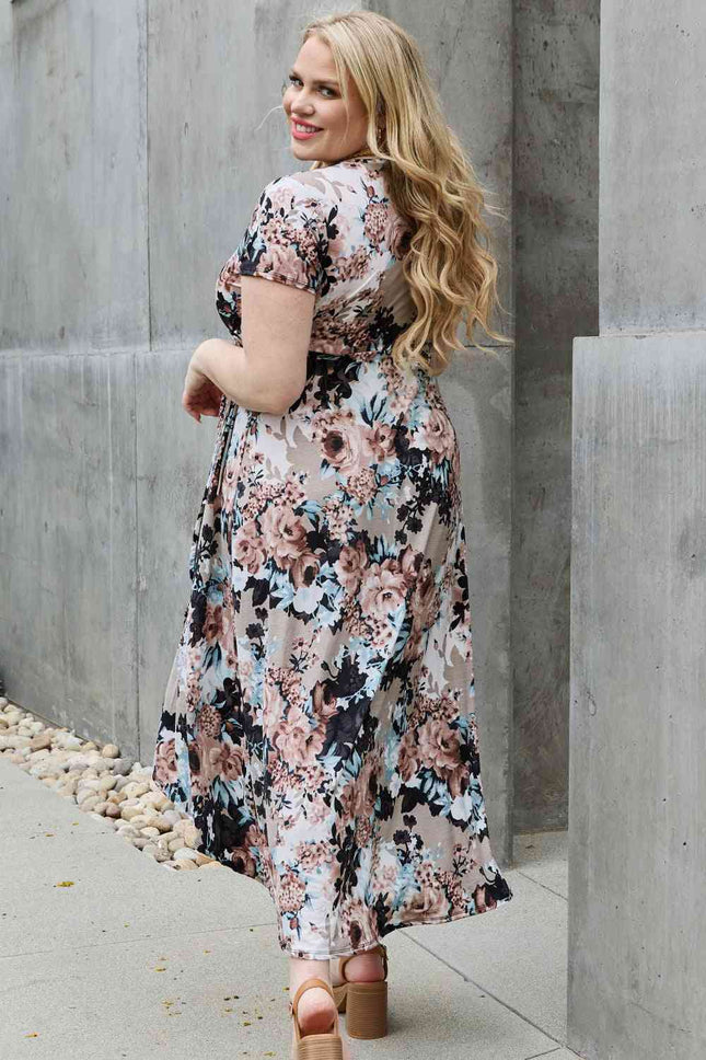 Heimish Give Me Roses Full Size Floral Maxi Wrap Dress - Vickie Lynn's