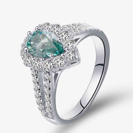 1 Carat Moissanite 925 Sterling Silver Ring