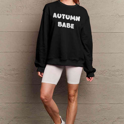 Simply Love Full Size AUTUMN BABE Graphic Sweatshirt