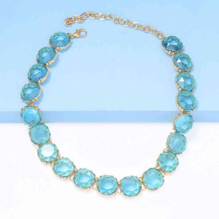 Zinc Alloy Resin Necklace