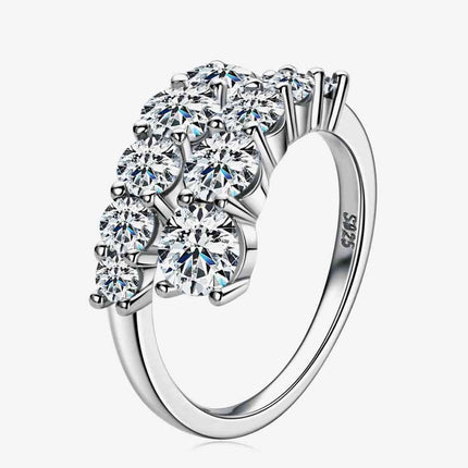 Adored Moissanite 925 Sterling Silver Ring