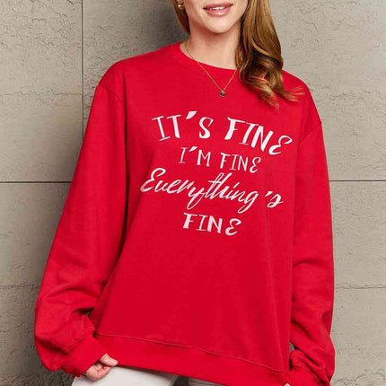 Simply Love Full Size Round Neck Graphic Sweatshirt