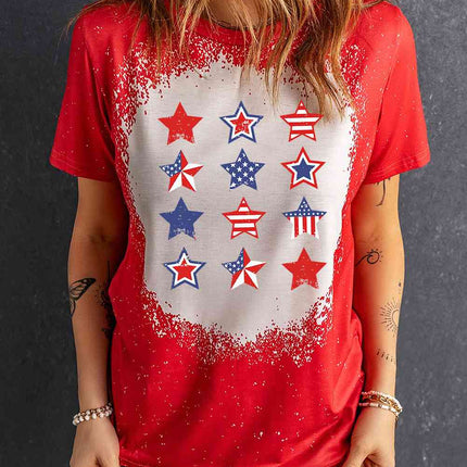 Star and Stripe Graphic Short Sleeve Tee
