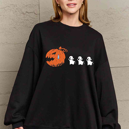 Simply Love Full Size Graphic Dropped Shoulder Sweatshirt