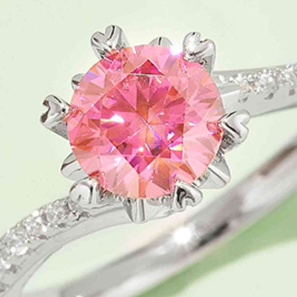 1 Carat Moissanite 925 Sterling Silver Ring