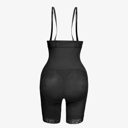 Full Size Hook-and-Eye Lace Trim Shaping Bodysuit