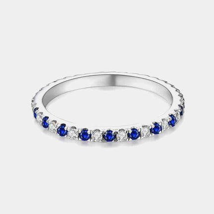 Moissanite Lab-Grown Sapphire Rings