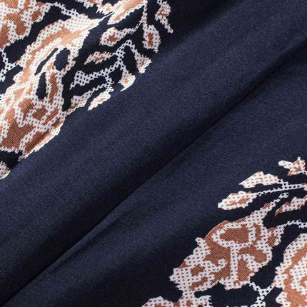 Printed V-Neck Sleeveless Jumpsuit