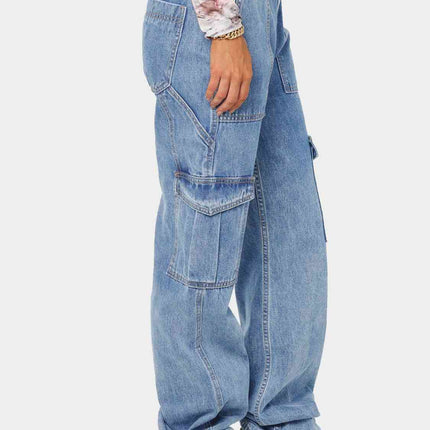 Straight Jeans with Pockets