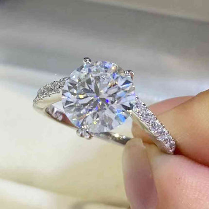 3 Carat Moissanite 925 Sterling Silver Ring