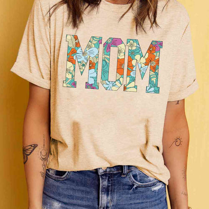 MOM Floral Graphic T-Shirt