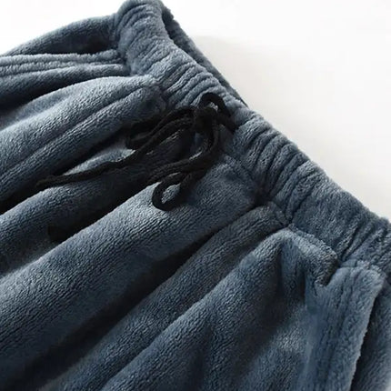 Men's plush and thickened coral Plush trousers