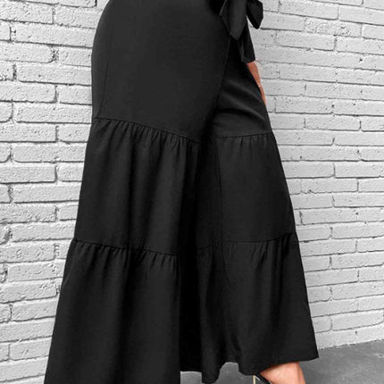 Plus Size Tiered Wide Leg Pants