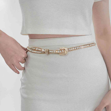 Rhinestone Metal Belt