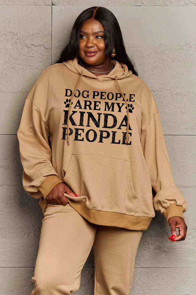 Simply Love Simply Love Full Size Dog Paw Slogan Graphic Hoodie