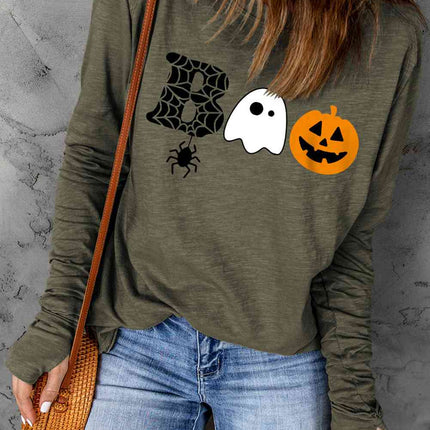 Halloween Graphic Long Sleeve T-Shirt