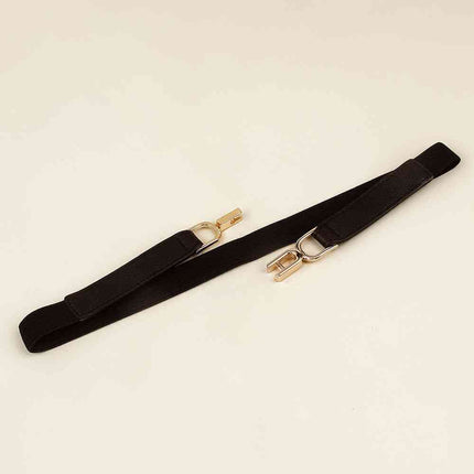 Alloy Buckle Elastic Belt - Vickie Lynn's