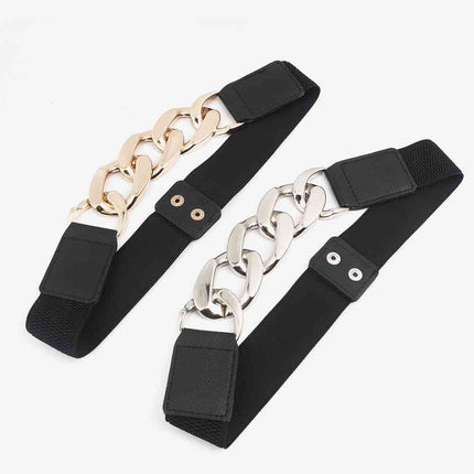 Chain Detail Elastic Belt - Vickie Lynn's