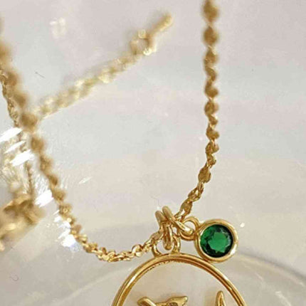 Flower Shell Pendant Copper Necklace