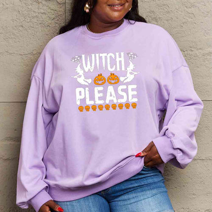 Simply Love Full Size WITCH PLEASE Graphic Sweatshirt