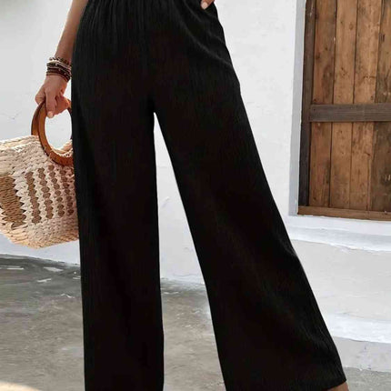 Full Size High Waist Wide Leg Pants