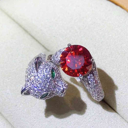2 Carat Moissanite Adjustable Animal Ring - Vickie Lynn's