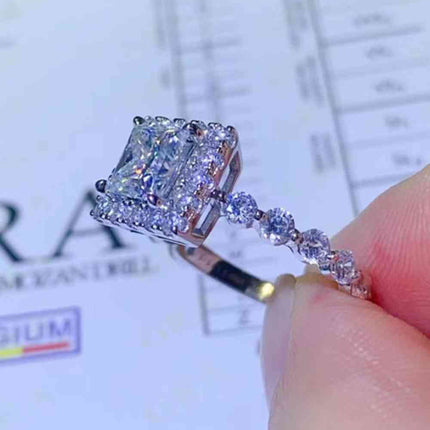 Adored 1 Carat Moissanite Square Ring