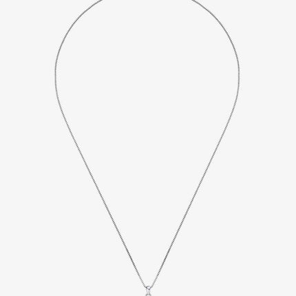 1 Carat Moissanite Pendant Platinum-Plated Necklace