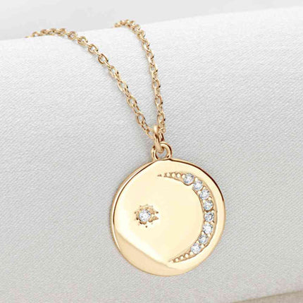 Moissanite Round Pendant Necklace