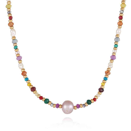 Multicolored Bead Necklace