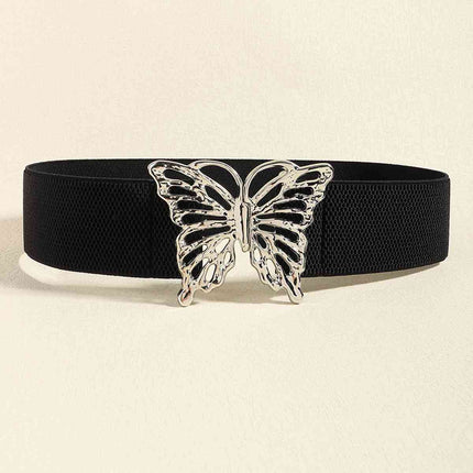 Butterfly Alloy Buckle Elastic Belt - Vickie Lynn's