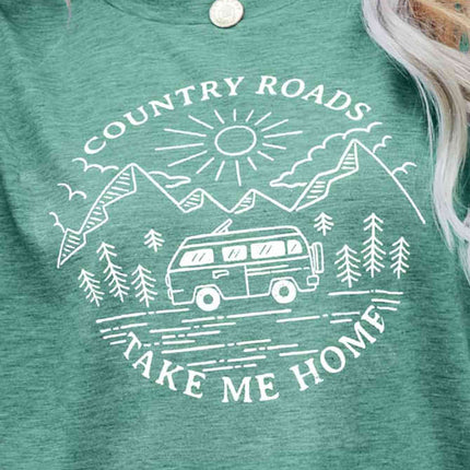 COUNTRY ROADS TAKE ME HOME Graphic Tee