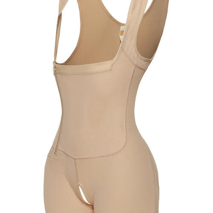 Full Size Side Zip Up Wide Strap Shapewear