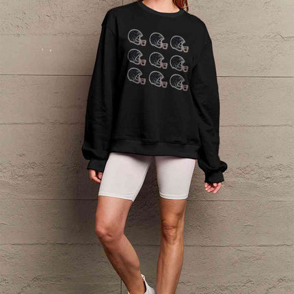 Simply Love Full Size Graphic Round Neck Sweatshirt